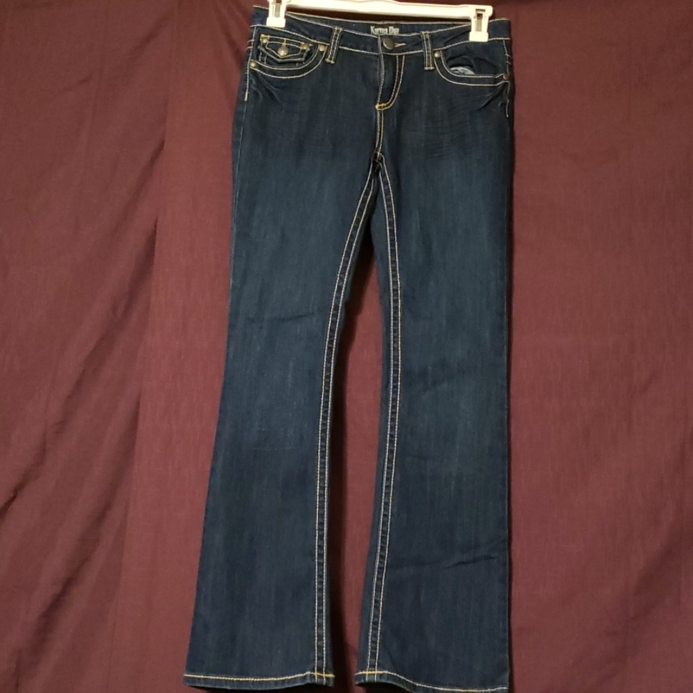 Dark blue jeans (not a Junior size)